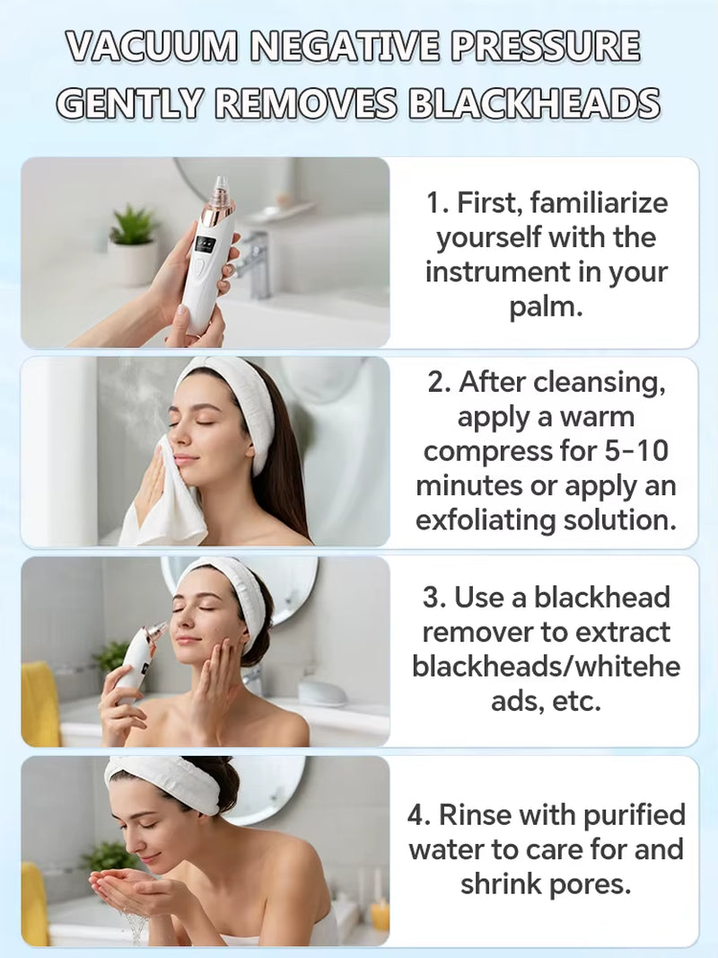 2025 New Upgrade Nose Blackhead Remover Pimples and Blackheads Vacuum from the Face Cleaner Tool